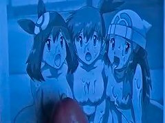 Three Anime Girls Ejaculate On A Cartoon Woman In A Porn Video Without Payment